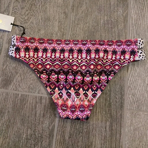 NWT Shade & Shore Ikat and Leopard Print Top - Picture 2 of 4